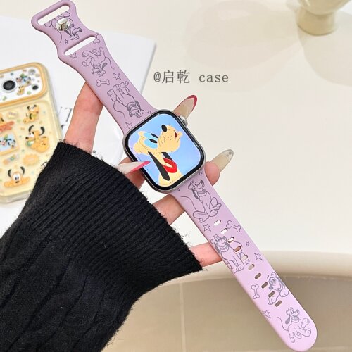 适用苹果手表表带硅胶