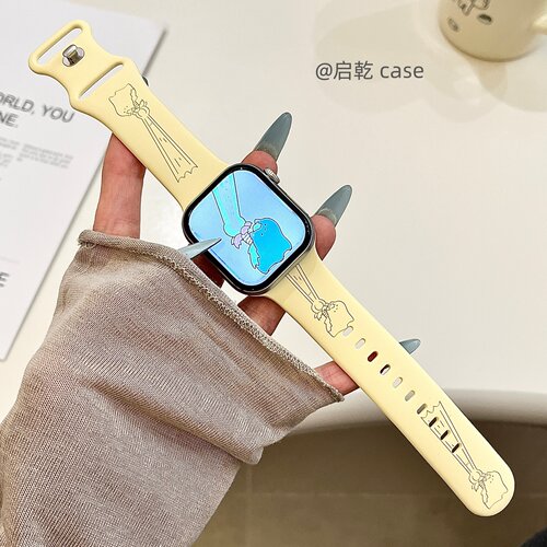 适用苹果手表表带硅胶