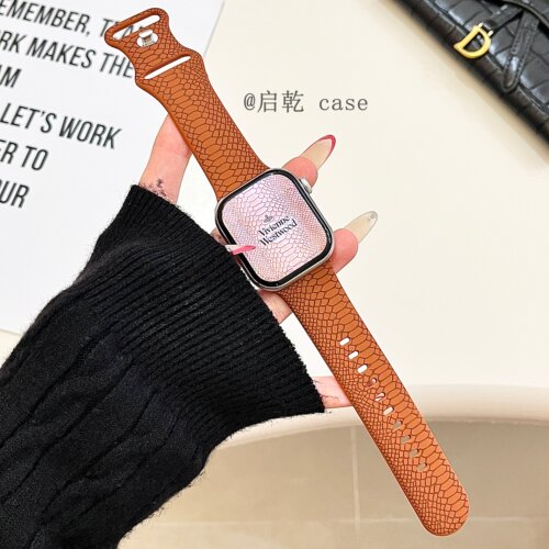 适用苹果手表表带硅胶