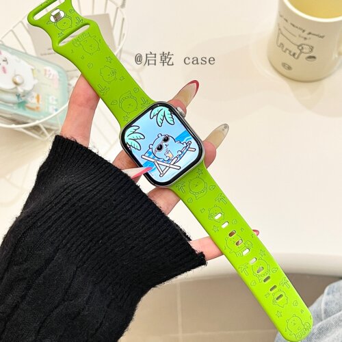 适用苹果手表表带硅胶