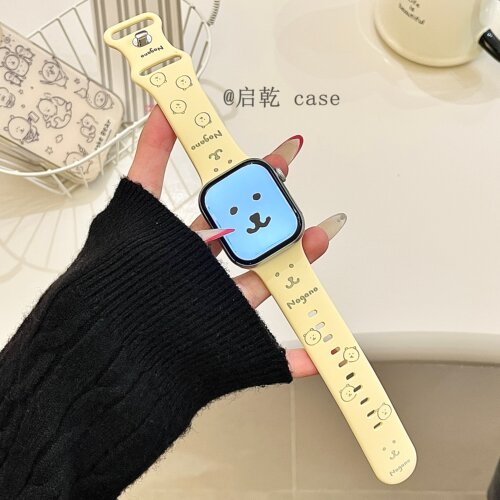 适用苹果手表表带硅胶