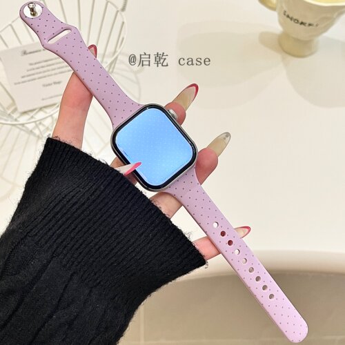 适用苹果手表表带硅胶