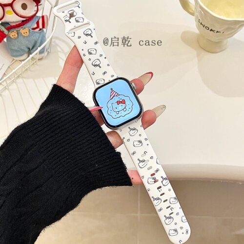 适用苹果手表表带硅胶