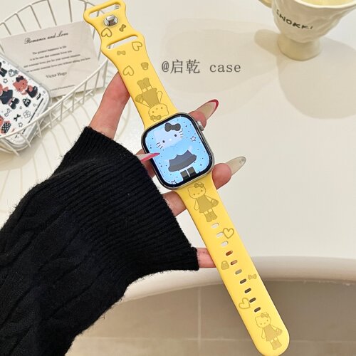 适用苹果手表表带硅胶