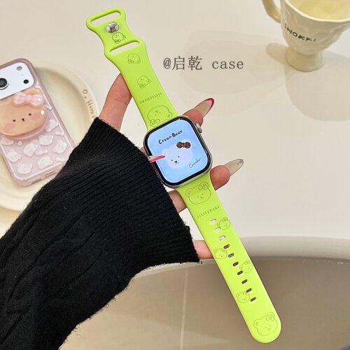 适用苹果手表表带硅胶