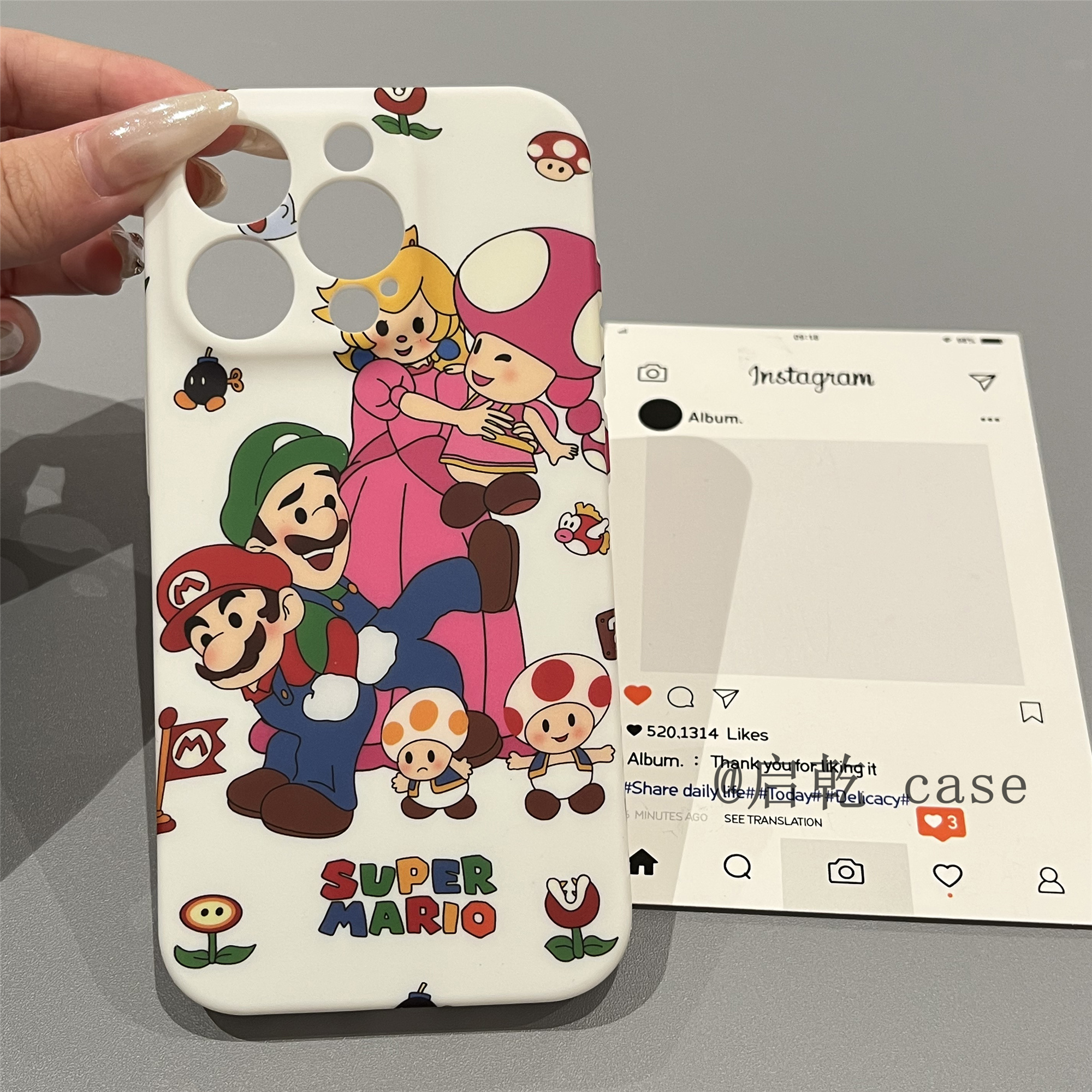 启乾 童趣超级马里奥iPhone16/15手机壳适用苹果14/13promax硅胶软壳少女心可爱卡通趣味创意新款镜头全包