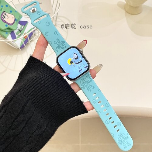 适用苹果手表表带硅胶