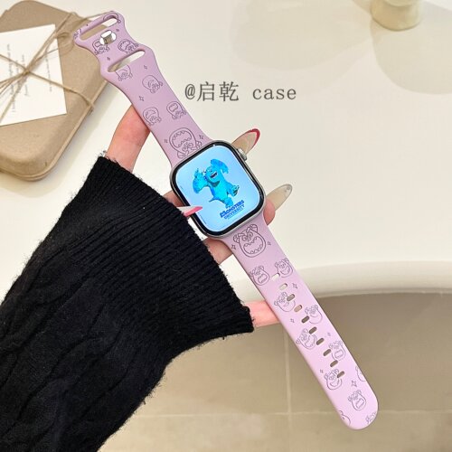 适用苹果手表表带硅胶