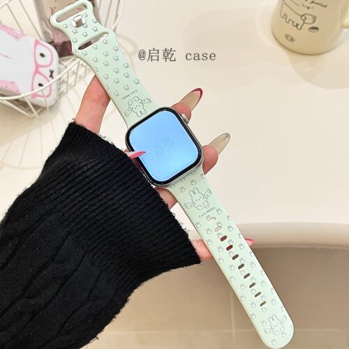 适用苹果手表表带硅胶
