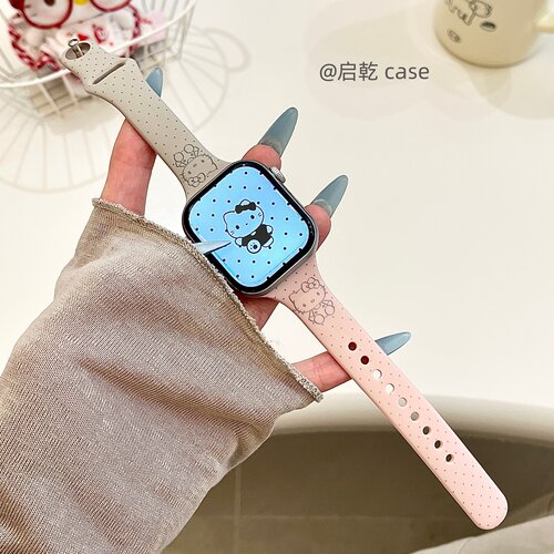 适用苹果手表表带硅胶