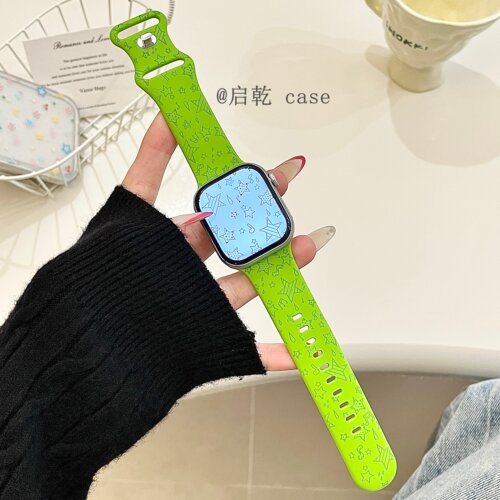 适用苹果手表表带硅胶