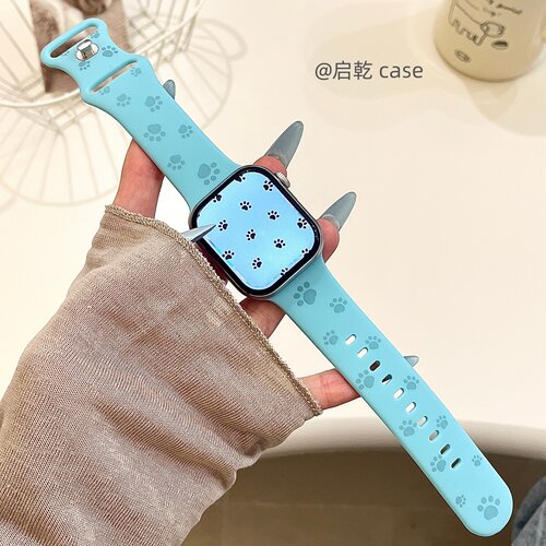 适用苹果手表表带硅胶