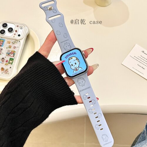 适用苹果手表表带硅胶