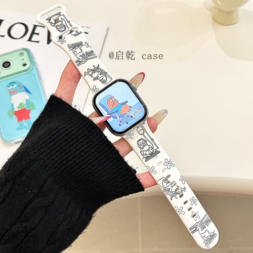 适用苹果手表表带硅胶