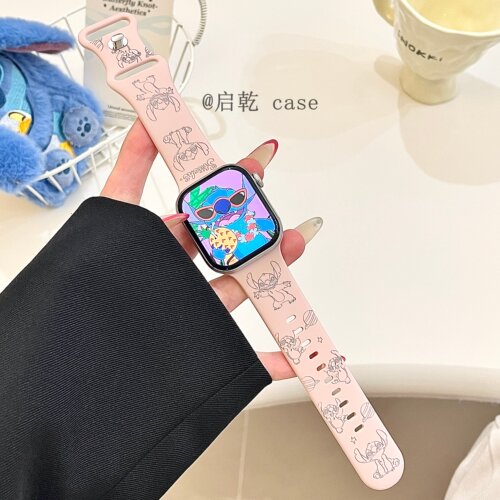 适用苹果手表表带硅胶