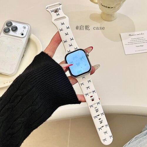适用苹果手表表带硅胶
