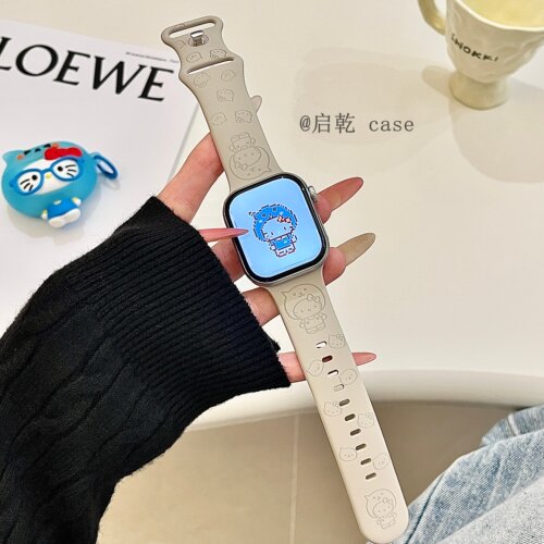 适用苹果手表表带硅胶