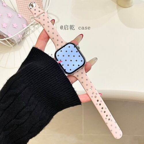 适用苹果手表表带硅胶