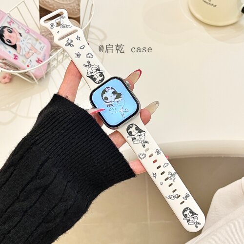 适用苹果手表表带硅胶