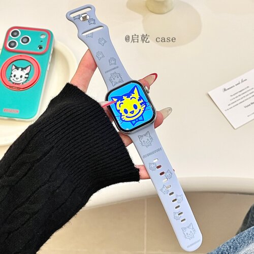 适用苹果手表表带硅胶