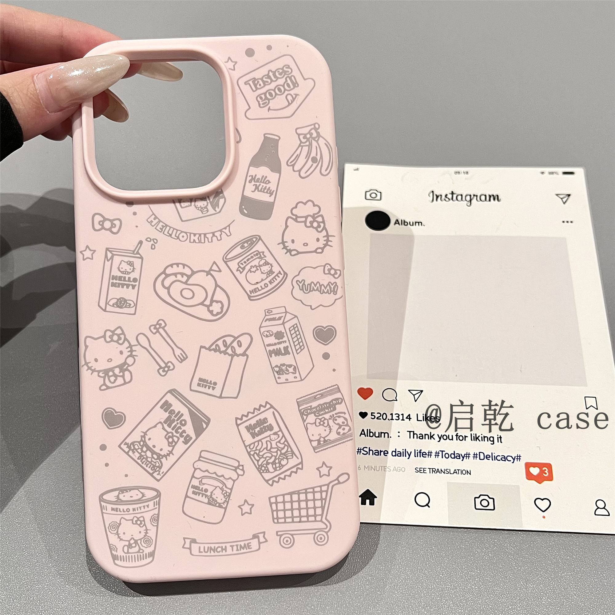 启乾 磁吸壳零食凯蒂猫iPhone16/15手机壳适用苹果14/13promax液态硅胶硬壳粉色可爱卡通哈喽HelloKitty新款