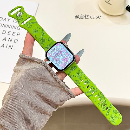 适用苹果手表表带硅胶