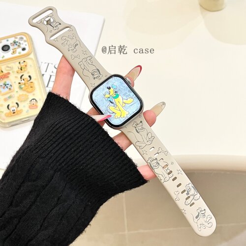 适用苹果手表表带硅胶