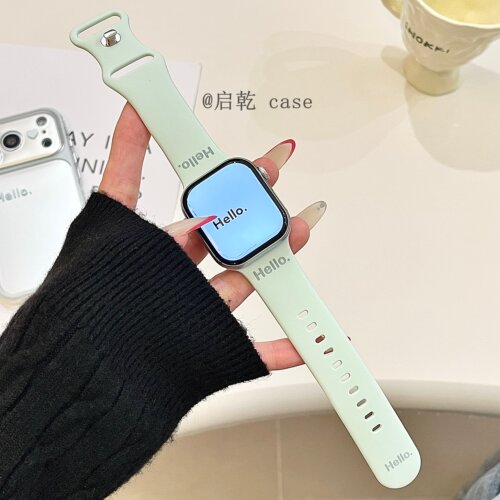 适用苹果手表表带硅胶