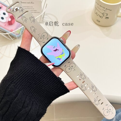 适用苹果手表表带硅胶