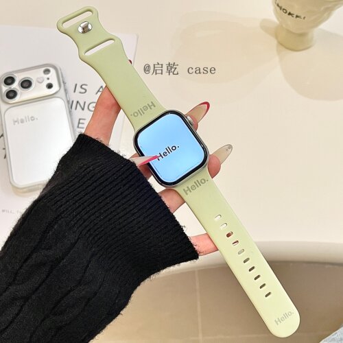 适用苹果手表表带硅胶
