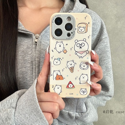 适用苹果手机壳|皮质软壳