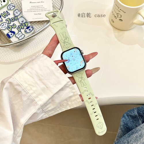 适用苹果手表表带硅胶