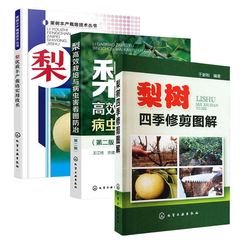 梨树四季修剪图解+梨优质丰产栽培实用技术+梨高效栽培与病虫害看图防治 于新刚 化学工业出版社 农业园艺 新华正版书籍