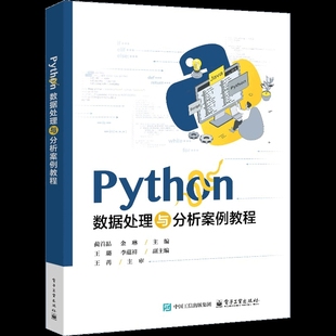 Python数据处理与分析案例教程蔺首晶网站设计/网页设计语言（新）电子工业出版社新华书店正版