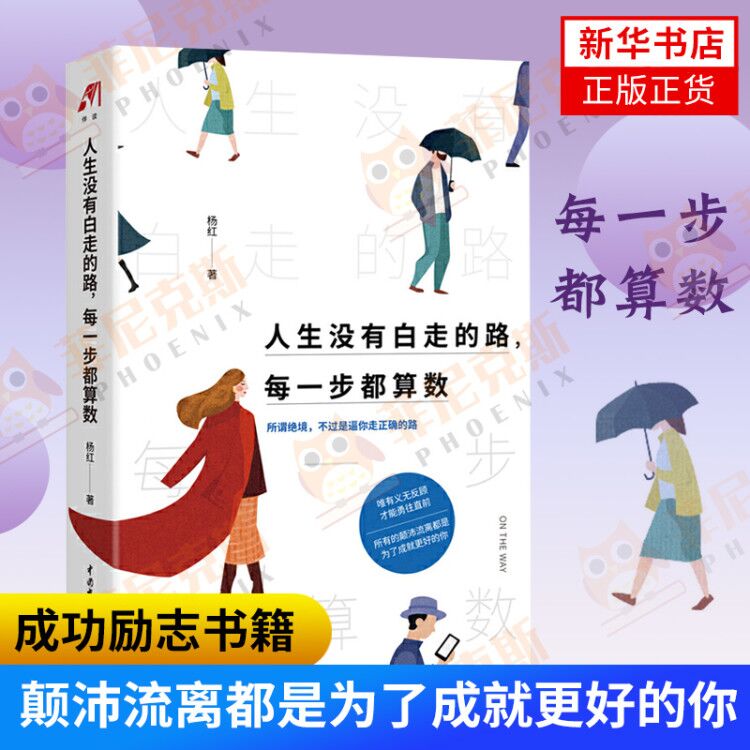 人生没有白走的路每一步都算数 杨红著 新华社人民网十点读书等媒体一致 写给所有不甘平庸心中有光的年轻人 励志正版书籍
