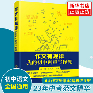 初中七八九年级学生中考范文精华写作知识技巧 初中创意写作课 初中作文书籍 同步作文语文知识好词好句书籍 作文有规律 正版 我