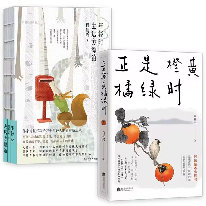 套装全2册 正是橙黄橘绿时+年轻时去远方漂泊 肖复兴暖心作品 青春文学散文集 中小学生语文青少年课外阅读书籍 新华书店正版书籍