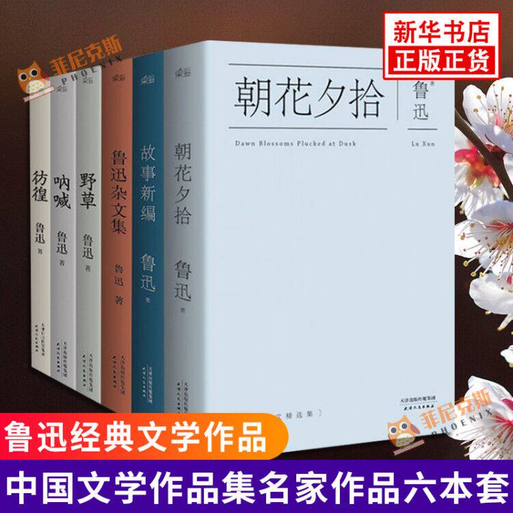 鲁迅文集全集套6册 朝花夕拾彷徨呐喊野草故事新编鲁迅杂文散文作品世界名著文学小说学生课外读物精选全套书