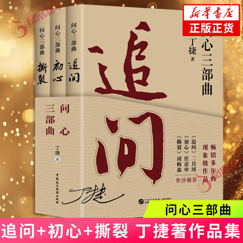 问心三部曲 追问+初心+撕裂 丁捷 著 反腐纪实文学从严治党背景下的反腐警示录电视剧狂飙姊妹篇 纪实文学书籍 新华书店正版书籍