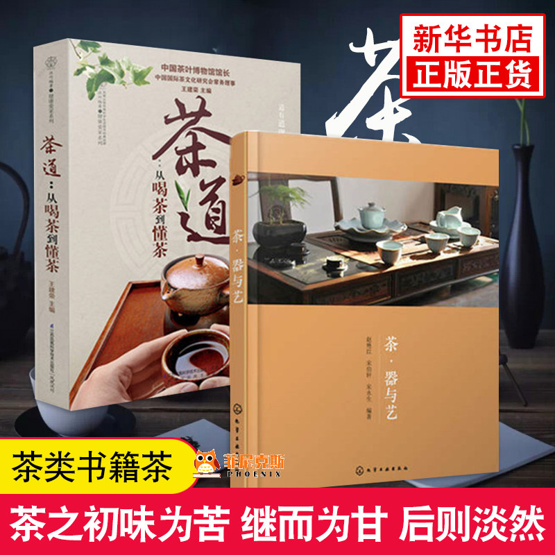 茶道从喝茶到懂茶+茶器与艺 茶类书籍茶 书普洱茶书籍中国茶道 书茶叶书籍大全 茶文化茶书茶书籍大全茶道入门茶具搭配与选择指南