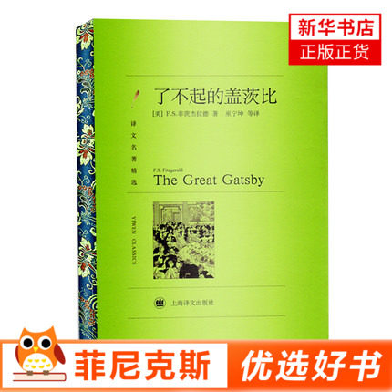 了不起的盖茨比 FS菲茨杰拉德 文学小说 文学作品 外国小说 上海译文出版社 外国现当代文学小说书 正版