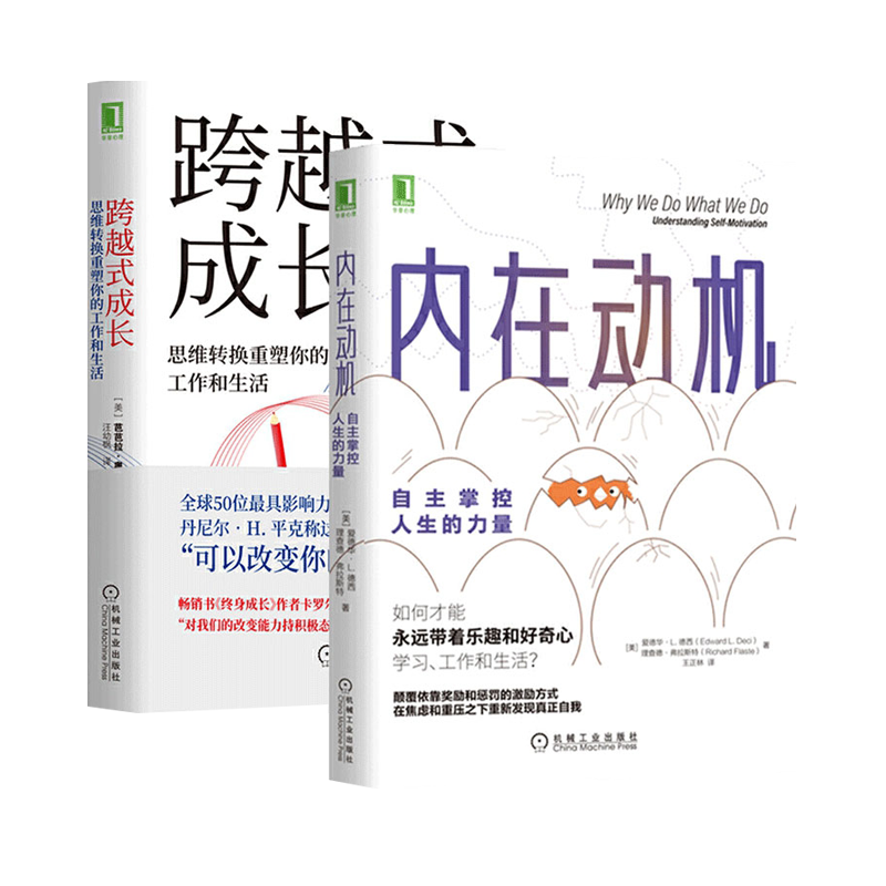 【套装2册】跨越式成长+内在动机 共2册 思维转换重塑你的工作自主掌控人生的力量 励志心理学书籍 新华书店正版书籍
