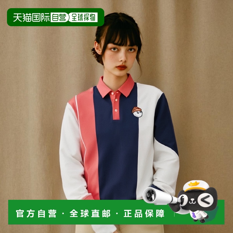韩国直邮MALBON GOLF 休闲时尚高高尔夫运动M3313LTL01NVY运动T恤