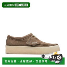 韩国直邮CLARKS 女士休闲皮鞋[24SS] Wallabee Cup Pale Khaki M 2