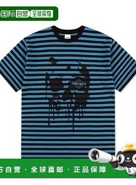 韩国直邮MAHAGRID街头潮牌24年新款美式复古校园休闲T恤MG2EMMT52