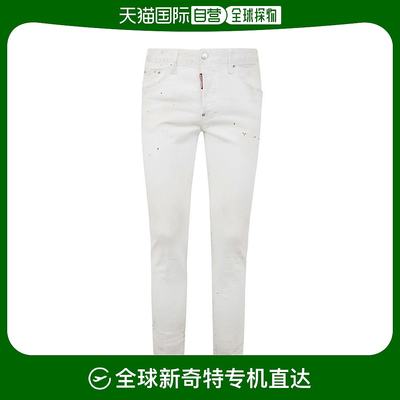 韩国直邮DSQUARED223FW牛仔直筒裤男S74LB1356 S30733100 WHITE