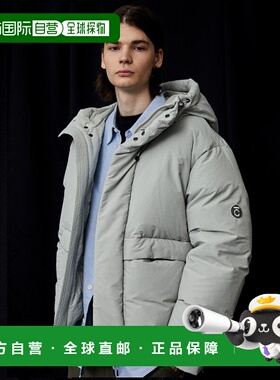 韩国直邮COVERNAT羽绒服男女款灰色连帽舒适保暖时尚CO2104DP03GR