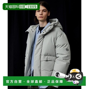 韩国直邮COVERNAT羽绒服男女款 CO2104DP03GR 灰色连帽舒适保暖时尚