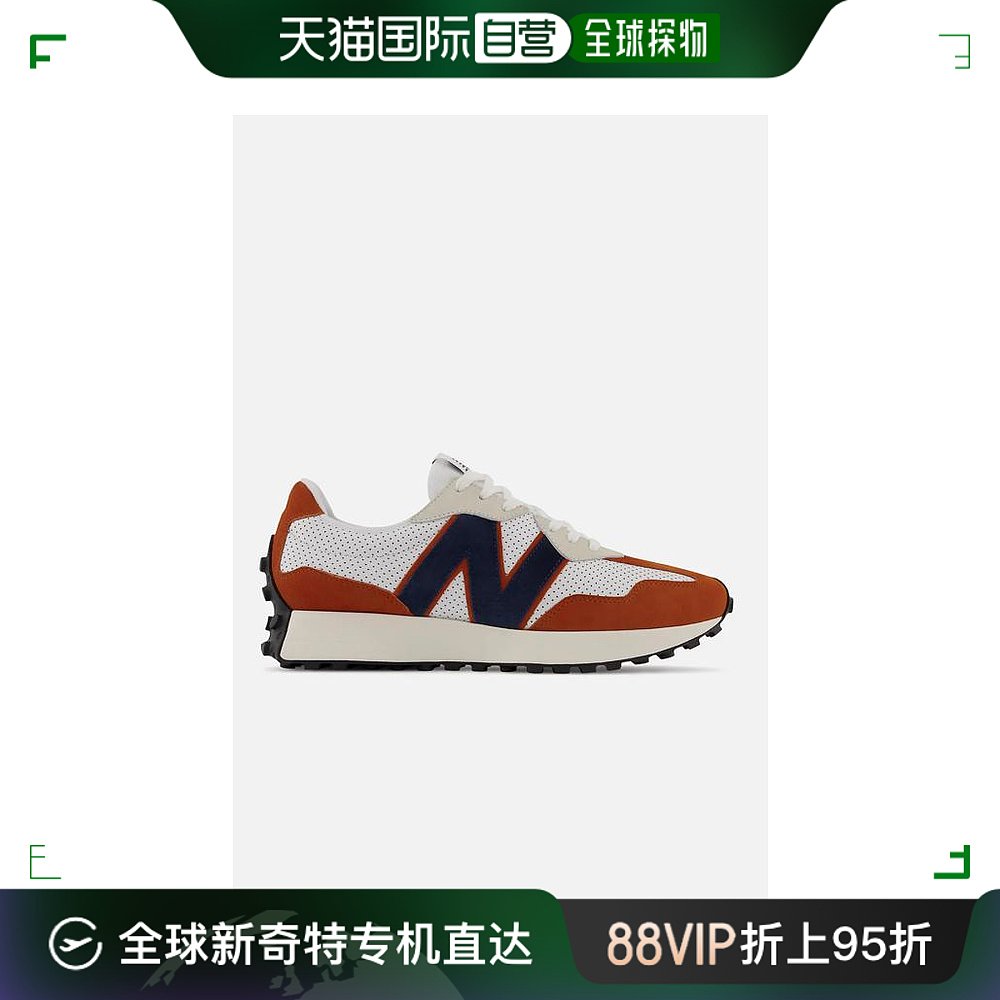 韩国直邮NEW BALANCE22SS平板鞋男MS327PR WHITE RED