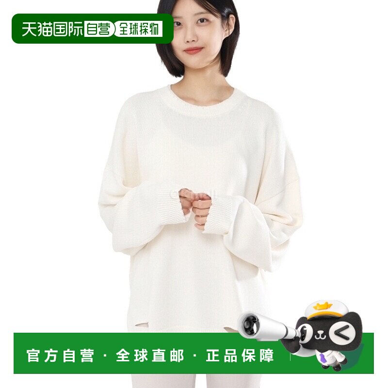 韩国直邮HELMUT LANG 仿旧罗纹圆领针织毛衣 男女通用 2024年秋季